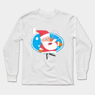 Cute Santa Long Sleeve T-Shirt